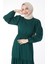 Beli Bağcıklı Elbise Zümrüt - 27303 4