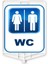 Bay Bayan Wc Baskılı Plastik Levha 1