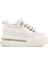 Beyaz Yüksek Taban Kadın Sneaker 25Y492 Z 3