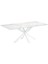 Sias Metal Cam Yemek Masası Beyaz Ayak Beyaz Mermer Desenli Cam Tabla 1