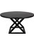 Rex Siyah Metal Ahşap Yemek Masası 2