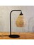 Mylamp Koza 43X24X17 Cm. Siyah Rattan Masa Lambası 1