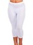 Kadın Beyaz Kapri Likralı Modal Tayt 1
