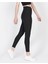 Kadın Siyah Disko Yüksek Bel Toparlayıcı Günlük Spor Şık Rahat Push Up Slim Fit Parlak Disco Tayt 2