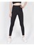 Kadın Siyah Disko Yüksek Bel Toparlayıcı Günlük Spor Şık Rahat Push Up Slim Fit Parlak Disco Tayt 3