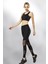 Kadın Siyah Sporcu Dalgıç Yüksek Bel Tayt 1