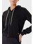 3D Peony Jakarlı Regular Fit Kapüşonlu Crop Sweat V5YQ06KBSL2 Bayan Sweat V5YQ06 Kbsl2 FJ8A 4