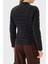 New Vona Kapitoneli Regular Fit Bisiklet Yaka Logolu Mont W5YL13WHDQ0 Bayan Mont W5YL13 Whdq0 Jblk 3