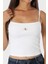 Pamuklu Slim Fit Kare Yaka Logolu Top LV047C908GYAA Bayan Top LV047C908G Yaa 3