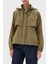 Logolu Su Itici Relaxed Fit Gizlenebilen Kapüşonlu Ceket Bayan Ceket WW0WW46444 Rfn 1