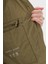 Logolu Su Itici Relaxed Fit Gizlenebilen Kapüşonlu Ceket Bayan Ceket WW0WW46444 Rfn 5