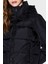 Kapitoneli Regular Fit Çıkarılabilir Kapüşonlu Şişme Mont Bayan Mont XW000228 AF12286 UC001 4