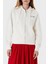 Logolu Pamuklu Regular Fit Kapüşonlu Crop Sweat Bayan Sweat WW0WW45742 Ya8 1