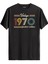 Klasik Vintage Tişört 1970 Tarihli Doğum Günü Hediyesi Bisiklet Yaka Vintage Tshirt 1