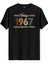 Klasik Vintage Tişört 1967 Tarihli Doğum Günü Hediyesi Bisiklet Yaka Vintage Tshirt 1