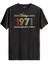 Klasik Vintage Tişört 1971 Tarihli Doğum Günü Hediyesi Bisiklet Yaka Vintage Tshirt 1