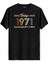 Klasik Vintage Tişört 1971 Tarihli Doğum Günü Hediyesi Bisiklet Yaka Vintage Tshirt 1