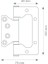 Paslanmaz Menteşe Yönsüz Oval 1.7mm 2