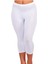 Kadın Beyaz Kapri Likralı Modal Tayt 1
