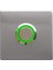Z-201Y Paslanmaz Tek Kontak Dekoratif Zil Butonu Yeşil LED 1