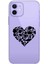 Iphone 12-Iphone 12 Pro Uyumlu Desenli Lüx Şeffaf Silikon Kılıf MNL16 1