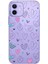 Iphone 12-Iphone 12 Pro Uyumlu Desenli Lüx Şeffaf Silikon Kılıf Mnl3 3