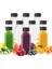 10 Adet 1000 ml Smoothie Detoks Şişesi Şeffaf Plastik Sızdırmaz Kapak Köşeli Meyve Suyu Şişesi 6