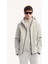 Erkek Gri Kapüşonlu Su İtici Rüzgar Geçirmez Hafif Mevsimlik Comfort Fit Mont A52Y6036 1