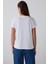 Beyaz V Yaka Kısa Kollu Tişört 8