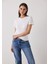 Kırık Beyaz Basic Slim Fit Bisiklet Yaka Tişört 2