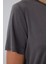 Antrasit Bisiklet Yaka Modal Tişört 9