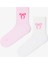 Karışık Renkli Kız Çocuk Ballerina Fiyonklu 2'li Soket Çorap 1