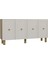 KA1506DB- Salda Bohem Konsol , Tv Sehpası , Çok Amaçlı Dolap , Kahve Köşesi 150CM Safirmeşe-Beyaz 4