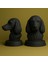 Siyah Irish Setter (Irlanda Seteri) Köpek Büstü -Dekoratif Heykel 1
