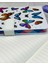 Kelebek Desenli Çizgili Sert Kapak Mıknatıslı Defter Beyaz 4