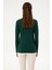 Kadın Koyu Yeşil Sweatshirt 50313593-VR079 5