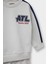 Erkek Bebek 2'li Takım Okul Baskılı Sweatshirt Eşofman Altı F3301A525AU 3