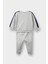 Erkek Bebek 2'li Takım Okul Baskılı Sweatshirt Eşofman Altı F3301A525AU 4