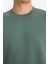 Relax Fit Bisiklet Yaka Kalın İçi Yumuşak Tüylü Basic Düz Sweatshirt T5139AZ25AU 5