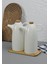 2'li Porselen Yağdanlık Seti - Bambu Altlıklı Yağlık Takımı - Mantar Kapak - 2X500 ml 1