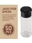 50PCS Shaker Kapakları ile Plastik Baharat Kavanozları Baharat Kapları Plastik Baharat Şişeleri Baharat Jar Kavanozları 3.3OZ/100ML Siyah (Yurt Dışından) 4