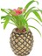 Çiçek Saksısı Büyük Boy 1 Adet Altın Renk Eskitme Uygulamalı Ananas Model 6