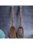Ahşap Spatula ve Yemek Yemekleri Için Yuvalı Spatula, Siyah Ceviz Uzun Tutuklu Ahşap ve Yapışmaz Tencere Için Yuvalı Turner (Yurt Dışından) 4