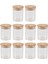 10PCS Bambu Ahşap Kapak Cam Kavanoz Kavanozu Air -Sabit Teneke Kutu Mutfak Depolama Şişeleri Kavanozlar Gıda Konteyneri Çay Kahve Çekirdekleri Şeker Kavanoz (Yurt Dışından) 1