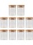 10PCS Bambu Ahşap Kapak Cam Kavanoz Kavanozu Air -Sabit Teneke Kutu Mutfak Depolama Şişeleri Kavanozlar Gıda Konteyneri Çay Kahve Çekirdekleri Şeker Kavanoz (Yurt Dışından) 3