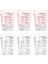6pcs Ölçüm Kupası Espresso Atış Cam Sıvı Ağır Cam Şarap Camı 26 Incremantal Ölçüm 1oz, 6 Çay Kaşığı, 2 Tbs, 30ML (Yurt Dışından) 3
