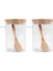 2pcs Bambu Kapaklı Şeker Kasesi ve Mutfak Stora Için Kaşık Temiz Cam Teneke Kutu Kavanoz (Yurt Dışından) 1