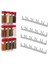 4 Pcs Mutfak Baharat Kavanoz Raf Duvara Montajlı Baharat Şişeleri Tutucu Dolap Kapı Kancaları Baharat Şişesi Asma Klipsi (Yurt Dışından) 5
