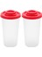 2 Büyük Tuz ve Biber Shaker Nem Kanıtı, Kırmızı Kapaklı Tuz Çalkalayıcı Plastik Hava Etki Baharat Kavanoz Dispenser (Yurt Dışından) 1