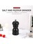 Ahşap Tuz ve Biber Öğütücü Set Manuel Biber Tuz Değirmeni Taraka, Ayarlanabilir Kaba Siyah (Yurt Dışından) 2